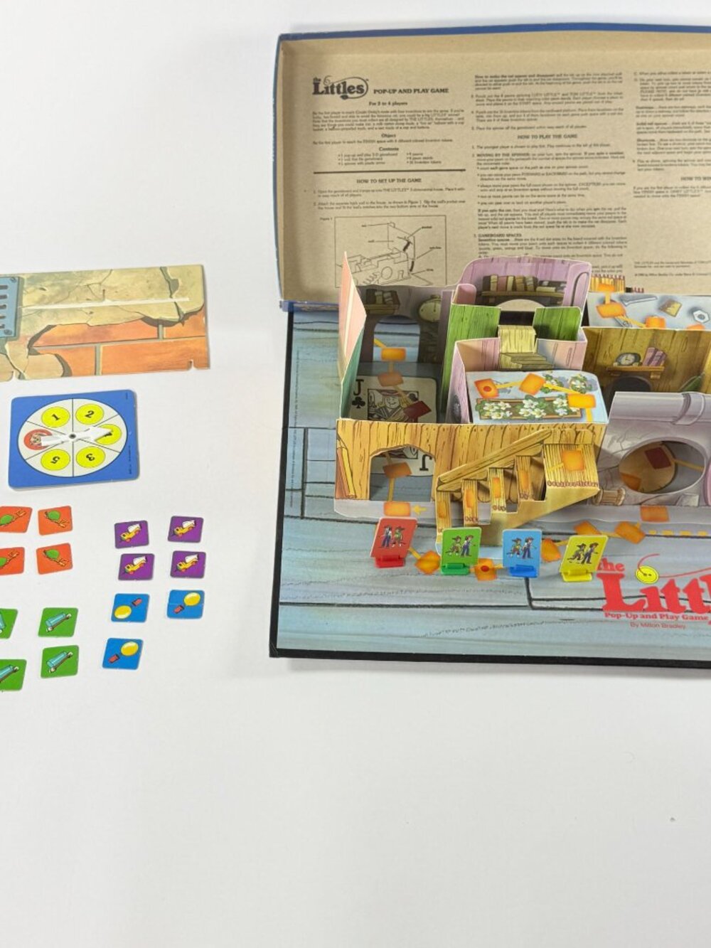 Vintage Milton Bradley 1984 The Littles Pop-up And Play Board Game